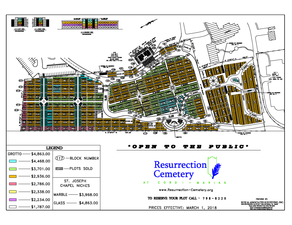 Resurrection Cemetery Plot Map